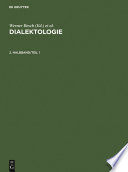 Dialektologie : Ein Handbuch zur deutschen und allgemeinen Dialektforschung.