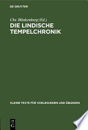 Die Lindische Tempelchronik /