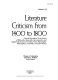 Literature criticism from 1400 to 1800