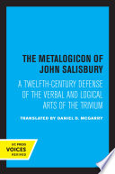 The Metalogicon of John Salisbury