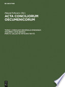 Acta conciliorum oecumenicorum.