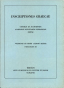 Inscriptiones Graeciae septentrionalis voluminibus VII et VIII non comprehensae
