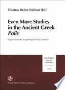 Even more studies in the ancient Greek Polis /