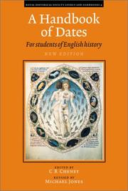 Handbook of dates for students of English history /