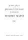 Philias charin : miscellanea di studi classici in onore di Eugenio Manni