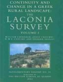 The Laconia survey : continuity and change in a Greek rural landscape /