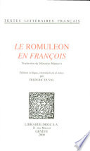 Le Romuleon en Fran�cois /