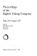 Proceedings of the eighth Viking Congress, Århus, 24-31 August 1977 /
