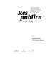 Res publica : cidadania e representação política em Portugal : 1820-1926 /