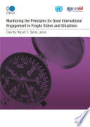 Monitoring the principles for good international engagement in fragile states and situations