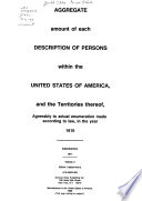 Aggregate amount of each description of persons within the United States of America, and the territories thereof, agreeably to actual enumeration made according to law, in the year 1810