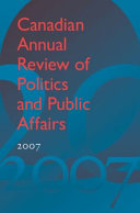 Canadian annual review of politics and public affairs, 2007 /