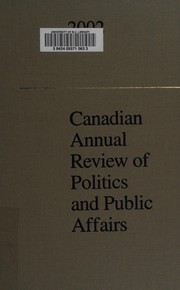 Canadian annual review of politics and public affairs