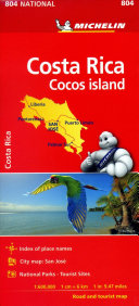 Costa Rica : Cocos island : index of place names : city map San Jose : national parks - tourist sites /