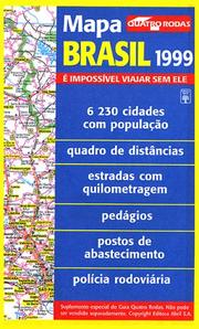 Mapa Brasil : 6.200 localidades, 1.600.000 km de estradas, aeroportos e rede ferroviária, parques nacionais /