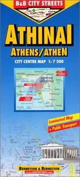 Athinai = Athens = Athen 1:7500 city centre map : + Acropolis + Athínai city + Athínai & region + Attica + Metro = Athinai = Athen /