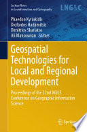 Geospatial technologies for local and regional development : proceedings of the 22nd AGILE Conference on Geographic Information Science /