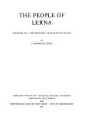Lerna, a preclassical site in the Argolid, results of excavations conducted by the American School of Classical Studies at Athens