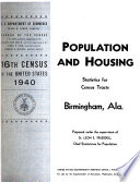 Sixteenth census of the United States: 1940 : Population & housing; census tracts