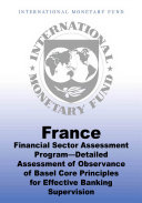 France : financial sector assessment program, detailed assessment of observance of Basel core principles for effective banking supervision
