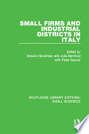 Small firms and industrial districts in Italy /