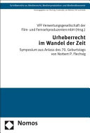 Urheberrecht im Wandel der Zeit : Symposium aus Anlass des 70. Geburtstags von Norbert P. Flechsig /