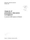 Aspects of secondary education in England : a survey /