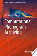 Computational Phonogram Archiving /