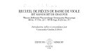 Recueil de pièces de basse de viole dit Manuscrit de Cracovie : Warsaw, Biblioteka Warszawskiego Towarzystwa Muzycznego MS in. 277/no. 221--WTM Sygn. R. 221/inv. 377 /