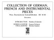 Collection of German, French and instrumental pieces : Wien, Österreichische Nationalbibliothek MS 18 810 /