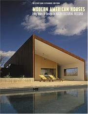 Modern American houses : fifty years of design in Architectural record /