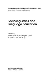 Sociolinguistics and language education /