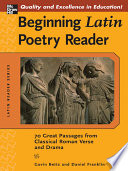Beginning Latin poetry reader
