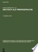 Deutsch als Fremdsprache : Ein internationales Handbuch.