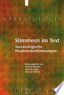 Stimme(n) im Text Narratologische Positionsbestimmungen