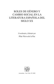 Roles de género y cambio social en la literatura española del siglo XX /