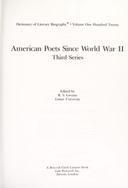 American poets since World War II