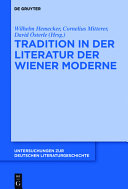 Tradition in der Literatur der Wiener Moderne /