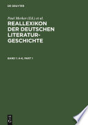 Reallexikon der deutschen Literaturgeschichte /