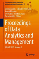 Proceedings of Data Analytics and Management : ICDAM 2021, Volume 2 /