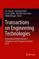 Transactions on Engineering Technologies : International MultiConference of Engineers and Computer Scientists 2018 /