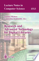 Research and Advanced Technology for Digital Libraries : Second European Conference, ECDL'98, Heraklion, Crete, Greece, September 21-23, 1998, Proceedings /