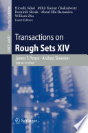 Transactions on Rough Sets XIV /