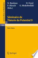 Séminaire de théorie du potentiel, Paris, no. 9 /