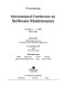 Proceedings, International Conference on Software Maintenance : Bari, Italy, October 1-3, 1997 /