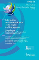 Information and Communication Technologies for Development. Strengthening Southern-Driven Cooperation as a Catalyst for ICT4D : 15th IFIP WG 9.4 International Conference on Social Implications of Computers in Developing Countries, ICT4D 2019, Dar es Salaam, Tanzania, May 1-3, 2019, Proceedings, Part II /
