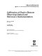 Calibration of passive remote observing optical and microwave instrumentation : 3-5 April 1991, Orlando, Florida /