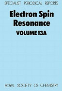 Electron spin resonance a review of recent literature to mid-1991 /