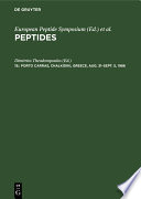 Peptides : Proceedings of the . European Peptide Symposium; 1959-1989.