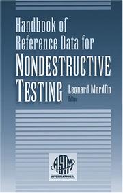 Handbook of reference data for nondestructive testing /